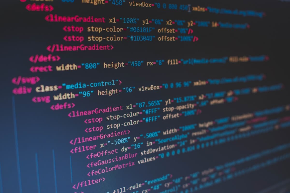 Código JSON em tela