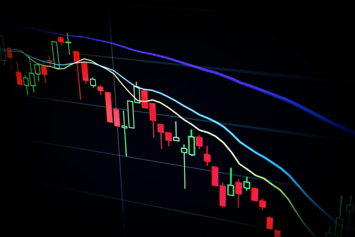 Gráfico de mercado financeiro